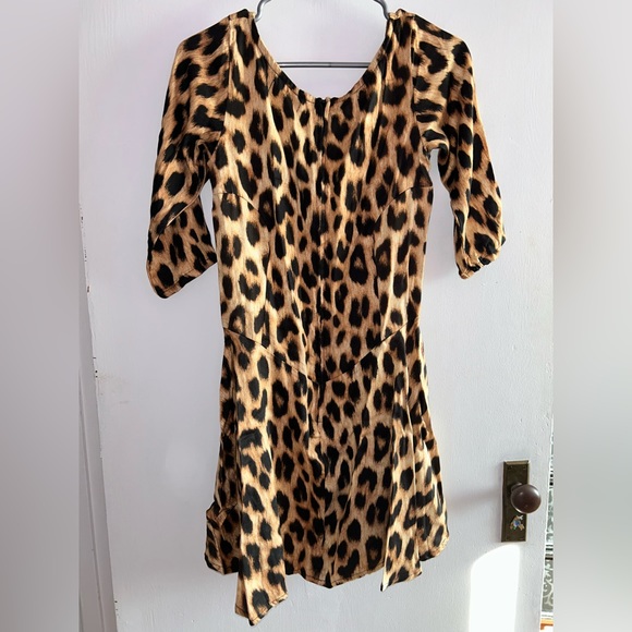 Motel Rocks Leopard Print Dress - Picture 2 of 3